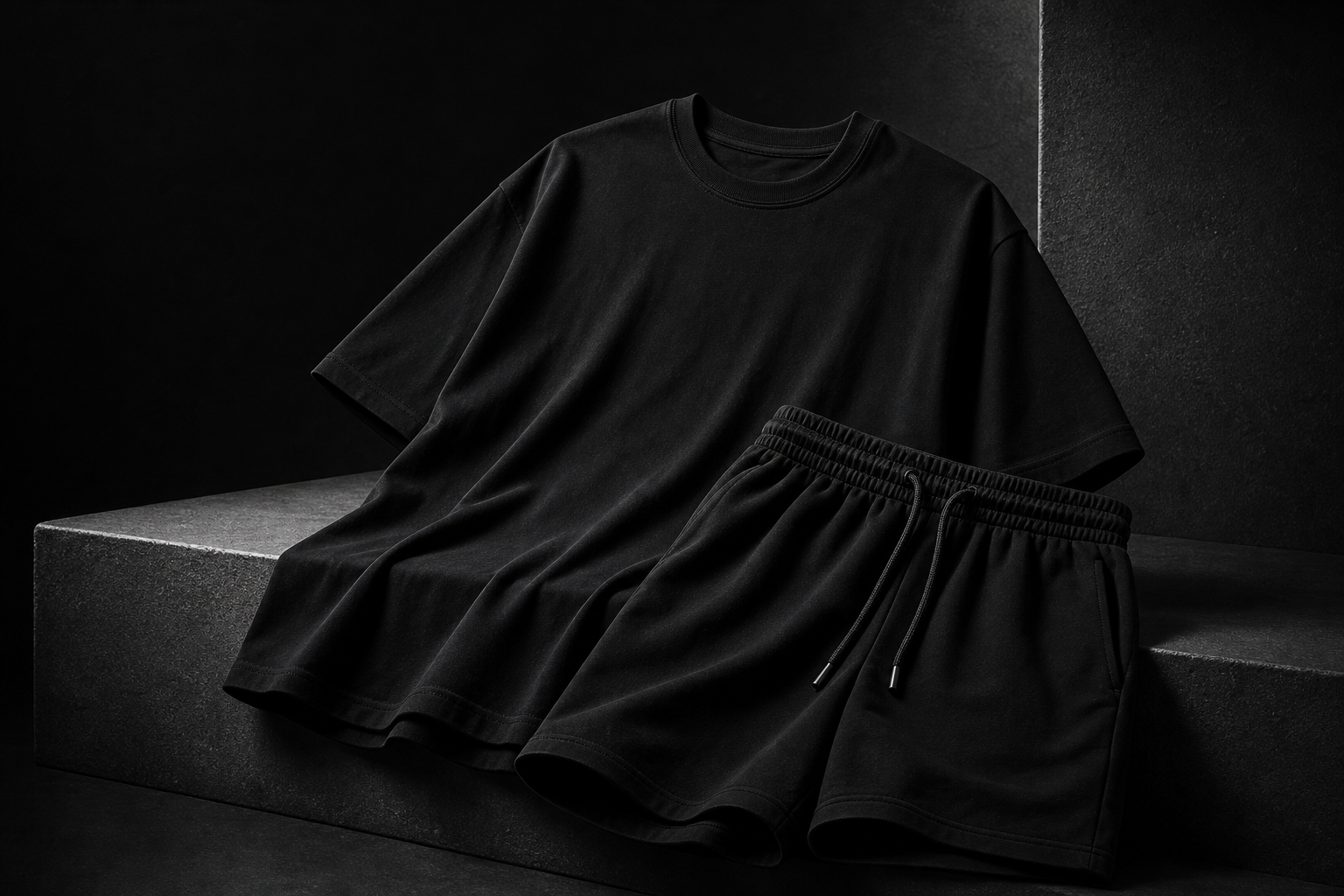 Daily Uniform Set - Black premium cotton set